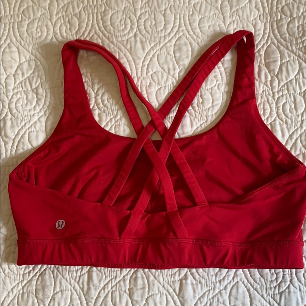 Lululemon Red Energy Bra